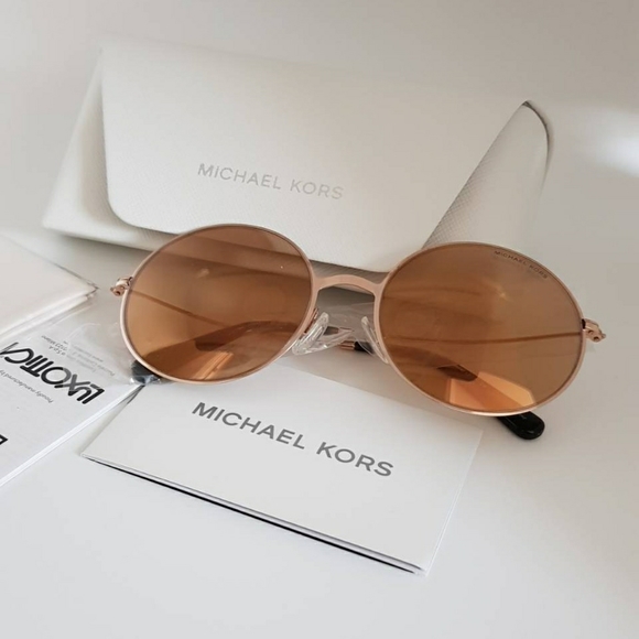 MK5017 ROSE GOLD Round Sunglasses